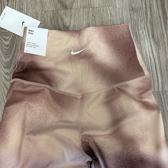 Nike Women's One High-Rise Printed Leggings- size xs - Mauve - Picture 1 of 7